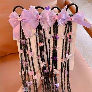 Children Hairbands butterfly Wigs Braids No Harm to Hair fairy Hair Clips High Beauty Headpieces Ribbons <b>Headband</b> - Product Image 1