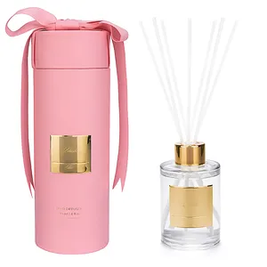 M&Scent wholesale custom luxury 200ml modern glass bottle sticks aroma reed diffuser oils gift sets