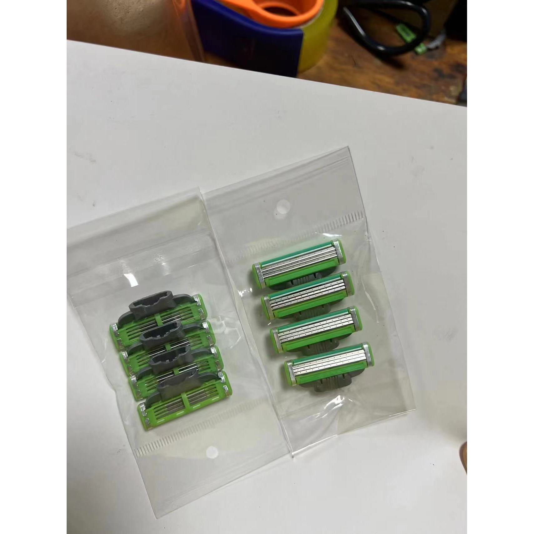 Green three-layer 4-blade pack [OPP bag]