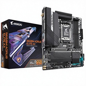 Carte mère GIGABYTE B650M <span class=keywords><strong>AORUS</strong></span> Elite AX AMD AM5 MATX pour les séries 9000/8000/7000 DDR5 128 Go de RAM maximale Gaming PCIe 5.0 M.2 - Product Image 1