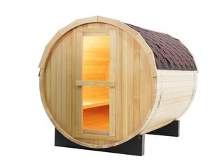 Outdoor Canadian Hemlock/red Cedar Barrel Sauna Room Accept Customization Source Factory Hemlock - Product Image 1