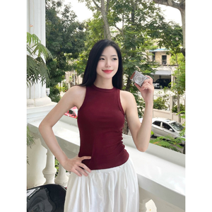 Camiseta sin mangas de alta calidad para mujer, camiseta elástica ajustada para Yoga, deporte, entrenamiento de verano, camisetas ajustadas para gimnasio - Product Image 1