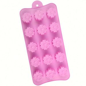 Muestra Gratuita de Fábrica: Molde Manual de Silicona para Chocolate con Forma de Flor de Sakura, para Horno, Hielo y Resina, OEM/ODM - Product Image 3