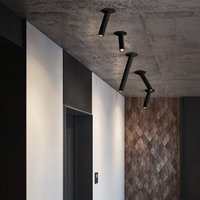 Éclairage intérieur de haute qualité, spot LED noir et blanc, décoration d'hôtel