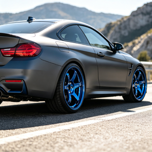 Rueda de Aleación de Aluminio Auron 5.5x17, Diseño de Malla Negra Brillante, Fundida en Una Pieza, para Modificación de Automóviles de Pasajeros, Mejora de Ruedas Forjadas BMW - Product Image 6