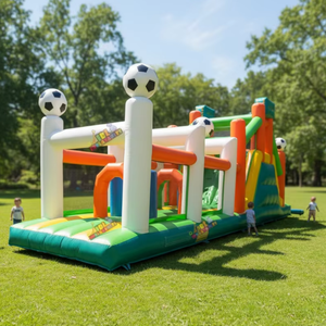 Pista <span class=keywords><strong>de</strong></span> Obstáculos Inflable <span class=keywords><strong>de</strong></span> Fútbol para Niños al por Mayor, Juego <span class=keywords><strong>de</strong></span> Obstáculos Inflable <span class=keywords><strong>de</strong></span> PVC Comercial Personalizado para Patio <span class=keywords><strong>de</strong></span> Juegos al Aire Libre - Product Image 1