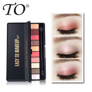 Soldes Exceptionnelles : <span class=keywords><strong>Palette</strong></span> de Fards à Paupières 10 Couleurs Imperméables et Illuminateurs – Maquillage des Yeux pour Femmes - Product Image 1