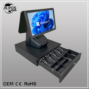 JESEN Tablet PC Stands Mini Desktop Pos Fastfood <span class=keywords><strong>Square</strong></span> Pos Systems Máquina de <span class=keywords><strong>caja</strong></span> <span class=keywords><strong>registradora</strong></span> para pequeñas empresas - Product Image 2