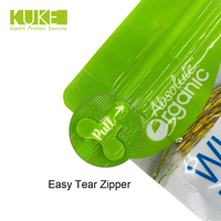 MOQ 500 stuks Plastic Matte Zwarte Mylar Zakken Aluminiumfolie Stazak Ziplock Snack Voedsel Zak met Helder Venster