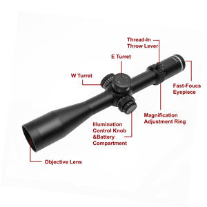 5-25x50 IR FFP 전술 광학 5-25x 줌 텔레스코픽 사냥 스코프 (레티클 조명 포함) - Product Image 4