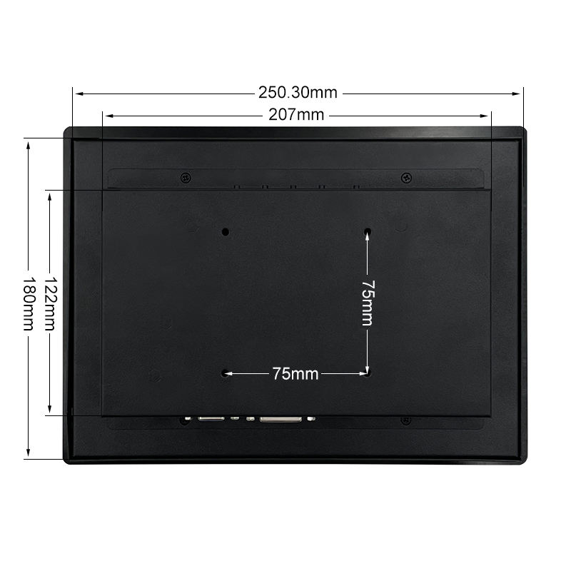 10.1 Inch 1280*800 HD VGA Non Touch Screen Metal Aluminum TFT Embedded Pure Flat OEM ODM Industrial LCD Monitor