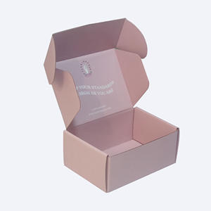 מותאם אישית באיכות גבוהה קרטון כפול גלי הדפסה חינם בגדי אריזה ורוד מיילר Box - Product Image 3