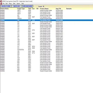 DENSO Etis Spare Parts List 06.2021 Fuel Injection Pump ETSI 5.5