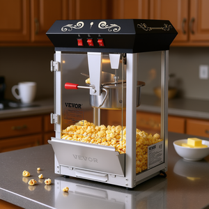 Máquina para Hacer Palomitas de Maíz Vevor de 850W, 8 Onzas, 48 Tazas, Acero Inoxidable, Comercial - Product Image 2