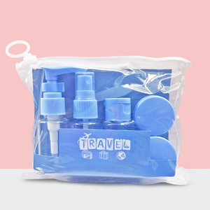 Travel-sized travel-sized bottle <b>set</b> (6-in-1): Cosmetic lotion bottle, small <b>spray</b> bottle, plastic <b>spray</b> bottle, pump sample - Product Image 4