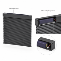 Stores solaires, stores motorisés à piles sans câblage, stores en bois motorisés, stores solaires rechargeables