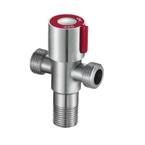 Robinet d'angle en acier inoxydable 15 mm à filetage mâle, vanne d'arrêt pour chauffe-eau, une entrée, deux sorties, entrée murale - Product Image 5