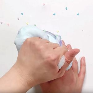 Hot Sale New Popularity Fluffy <b>Slime</b> Crystal Colorful Ice Cream Rainbow Silk Kids Educational Decompress Butter Toy Playdough - Product Image 6