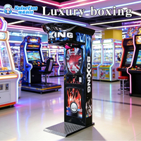 Machine d'arcade interactive de boxe MuchFun à monnayeur, sac de frappe pour test de force, usage commercial, pour adultes, en métal