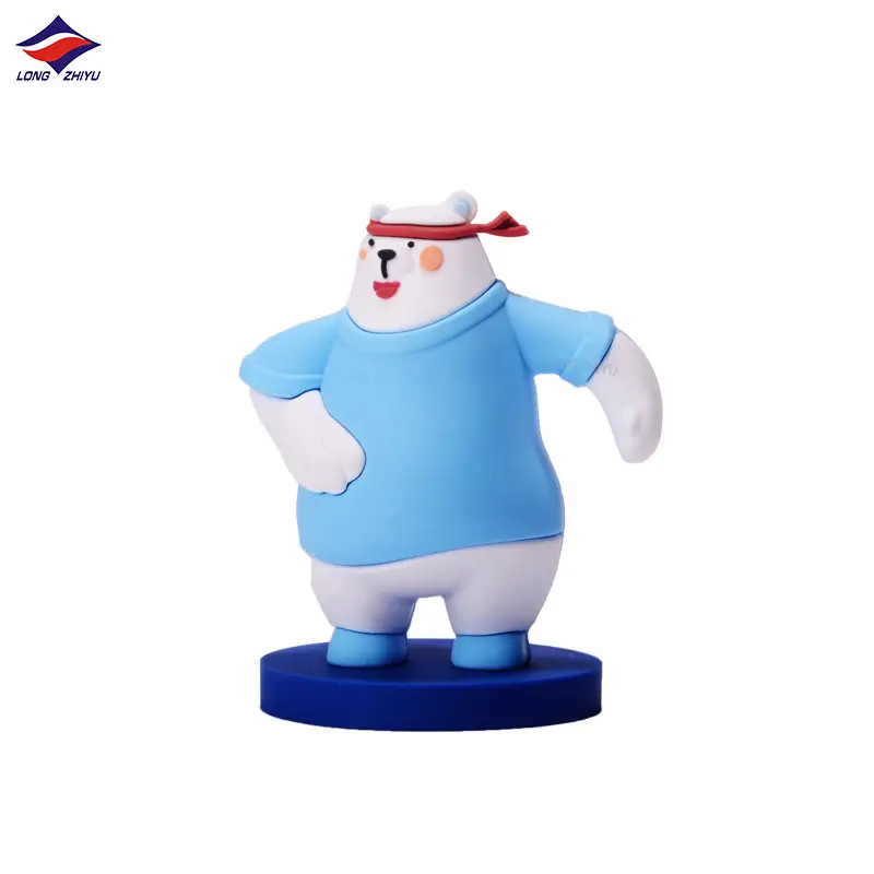 Longzhiyu Action Figure PVC 3D, 15 Tahun Pabrik, Gambar Mainan Kerajinan Silikon Logo Kustom untuk Hadiah Promosi