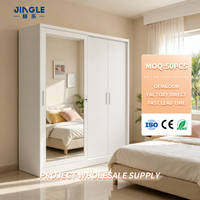 Armoire coulissante en acier avec miroir et coffre-fort, résistante à l'humidité, pour usage domestique en Asie du Sud-Est, fabrication OEM ODM sur mesure