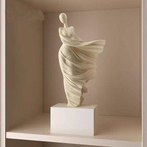 Crème brise printemps brise fantôme opéra Figure Art ornements haut niveau résine Sculpture à la main salon étude entrée - Product Image 5
