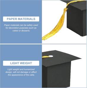 Inspirational eco-friendly materiali riciclati scatola di caramelle <span class=keywords><strong>per</strong></span> la laurea PhD scatola <span class=keywords><strong>regalo</strong></span> di carta Kraft nera con Glitter spugna fodera - Product Image 3