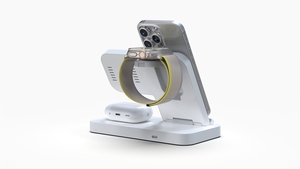Support de charge sans fil rapide 4-en-1 avec <span class=keywords><strong>réveil</strong></span> - Product Image 5