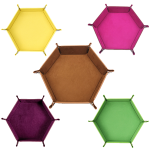 Vente chaude en cuir dés plateau hexagone dés étui pour donjons et dragons pliant personnalisé - Product Image 1