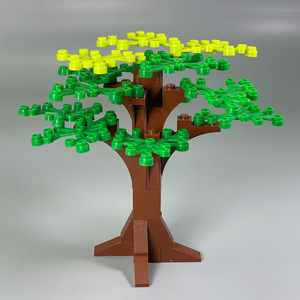 Jouet de construction <span class=keywords><strong>à</strong></span> assembler MOC : palmier, cocotier, arbre fruitier, fleur de begonie, fleur d'hortensia, plante de jardin, décoration - Product Image 1