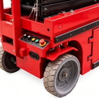 Plateforme de travail en hauteur mobile autopropulsée à ciseaux électro-hydrauliques en acier 6m-14m 450kg certifiée CE