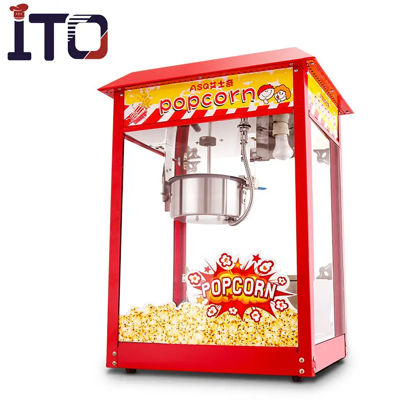 Desk Top Automatische Industriële Professionele Hot Air Zoete Paddestoel Popcorn Machine