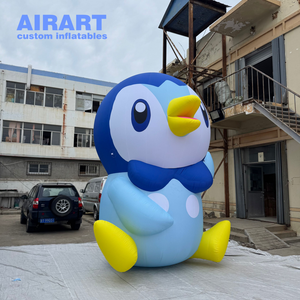 Mascotte de <span class=keywords><strong>poule</strong></span> géante de 4 m de haut pour les enfants, décoration de <span class=keywords><strong>parc</strong></span>, activité de pelouse, ballon de pingouin gonflable personnalisé - Product Image 5