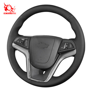 Housse de volant de voiture en cuir à coudre soi-même pour Chevrolet Malibu ECO, accessoires pour voitures de sport Camaro <span class=keywords><strong>2011</strong></span>, 1 pièce, MR.BULLS - Product Image 2