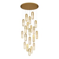 Lustre suspendu en cristal pour plafond haut, décoration de villa, escalier, lustre LED personnalisé