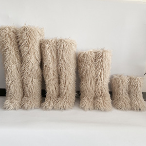 <span class=keywords><strong>Botas</strong></span> Altas de Invierno RiseCustomizable para <span class=keywords><strong>Mujer</strong></span>, Talla Grande, de Piel Sintética Mongol, <span class=keywords><strong>Botas</strong></span> por Encima de la Rodilla de Piel de Oveja para la Nieve - Product Image 3