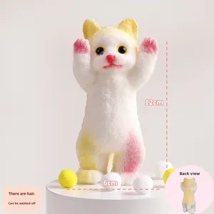 Juguete Antiestrés de Gato Realista para Oficina, Venta al por Mayor, Juguete de Gato para Apretar y Aliviar el Estrés - Product Image 4
