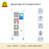 Alimentation CC à découpage variable 12V 24V 1000A 2000A 48kW 50KW, redresseur pour anodisation et électrodéposition de l'aluminium