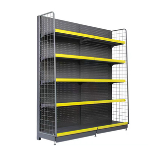 Supermercados China Conveniência Loja Equipamento Gôndola Prateleiras exibição supermercado <span class=keywords><strong>rack</strong></span> prateleiras preto - Product Image 4