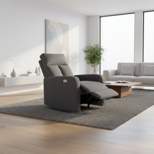 Sillón Reclinable Moderno para el Hogar, Sillón Reclinable de Cuero Rojo, Sofá Reclinable, Sillón de Hotel, Sofá de Hotel - Product Image 1