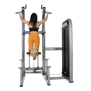 DGZ-1919 Best Gym Machine In China Commercial Pin Loaded Selection Dip Chin Assisted Chin Pull Up Machine for Body Building