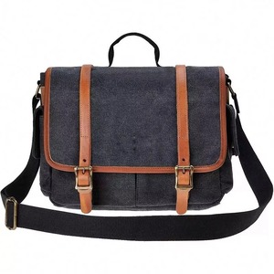 Bolso de Hombro de Cuero Táctico Impermeable de Fábrica BSCI, Estuche de Viaje Vintage para Cámara, Compatible con Lentes - Product Image 2