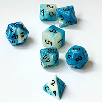 DnD résine acrylique pas cher Dragon Eye fait à la main RPG noir gris dés rouleau polyèdre donjons personnalisation jeu de dés