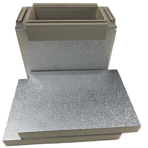 Belüftung Sandwich-Luftkanäle Aluminium-Verbund platte PU Vor isolierte Platte mit beidseitiger Aluminium folie für HLK-System teil - Product Image 5