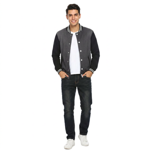 Chaqueta Varsity OEM Streetwear, Corte Holgado, Estilo Letterman, Chaqueta de Béisbol con Logotipo Personalizado, Chaqueta Bomber Informal de Moda para Invierno - Product Image 1