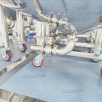 Réservoir de stockage en acier inoxydable 300L de qualité sanitaire pour huile liquide crème jus lait nouvel état