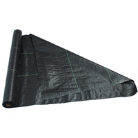 Tissu tissé noir de preuve d'herbe d'exportation 90g100g120g150g200g tissu anti-vieillissement extérieur de désherbage