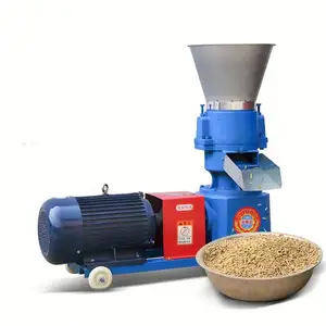 Price Of Small Mini Animal Poultry Chicken Fish Cattle Pig Fish Food Chaff Corn Grass Hay Feed Pellet Processing Making Machines