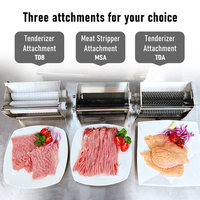 ASAKI-Pelacables eléctrico de acero inoxidable, tendedero de carne, herramienta comercial