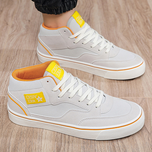 Men's Casual Canvas High <b>Top</b> Shoes Professional Designer Couple Board Shoes Summer Autumn <b>Walking</b> Shoes Breathable Comfort - Product Image 5